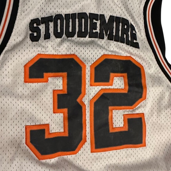 Vintage Nike Amar'e Stoudemire Lake Wales 32 Basketball Jersey White Mens Large - Picture 7 of 9